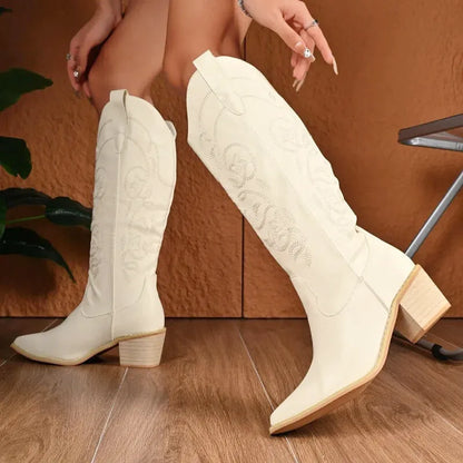 OPAL Cowgirl Boots - Yehaw | Beige - Yehaw