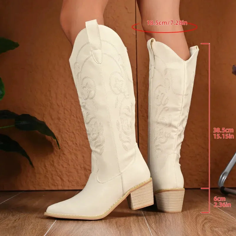 OPAL Cowgirl Boots - Yehaw | Beige - Yehaw