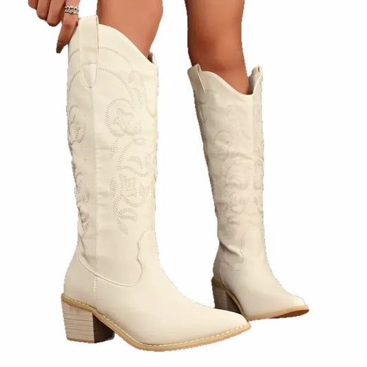OPAL Cowgirl Boots - Yehaw | Beige - Yehaw 