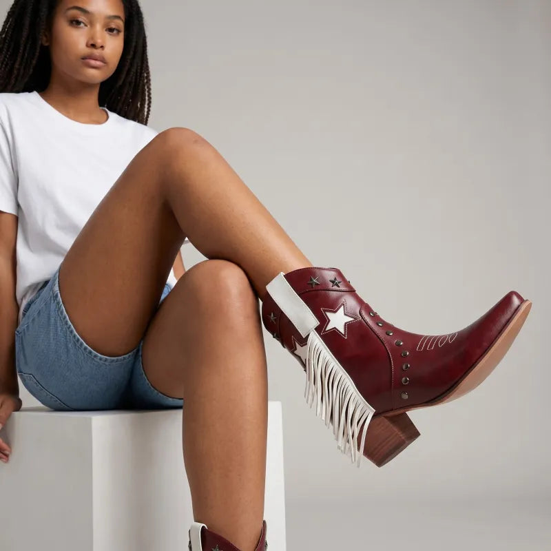 ORLANDA Cowgirl Boots - Yehaw | Red - Yehaw