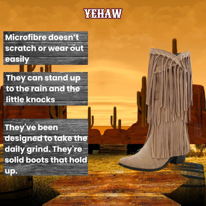POPPY Cowgirl Boots Fringe - Yehaw