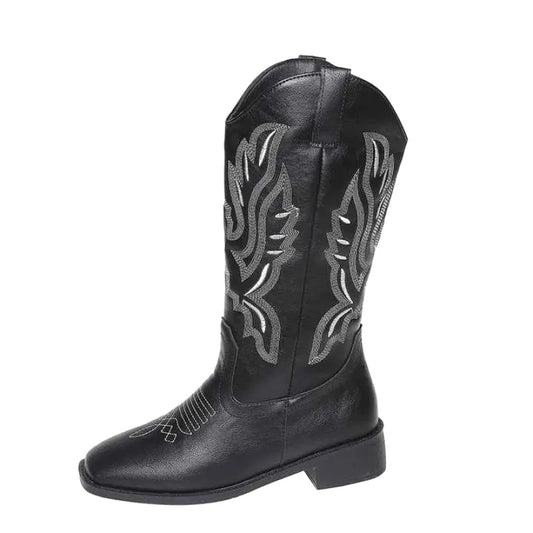 QUINN Cowgirl Boots - Resistant PU leather | Elegance & Stability - Yehaw