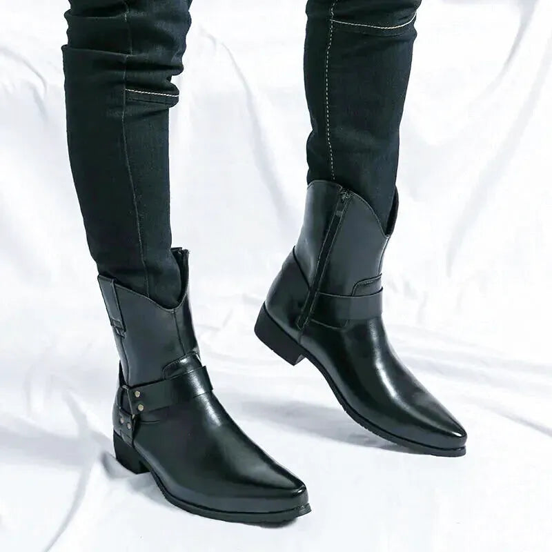 REMINGTON Mens Cowboy Boots - Yehaw | Black - Yehaw