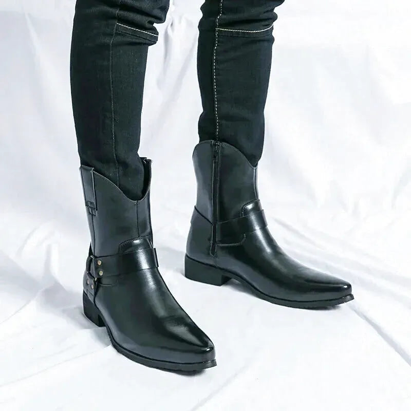 REMINGTON Mens Cowboy Boots - Yehaw | Black - Yehaw