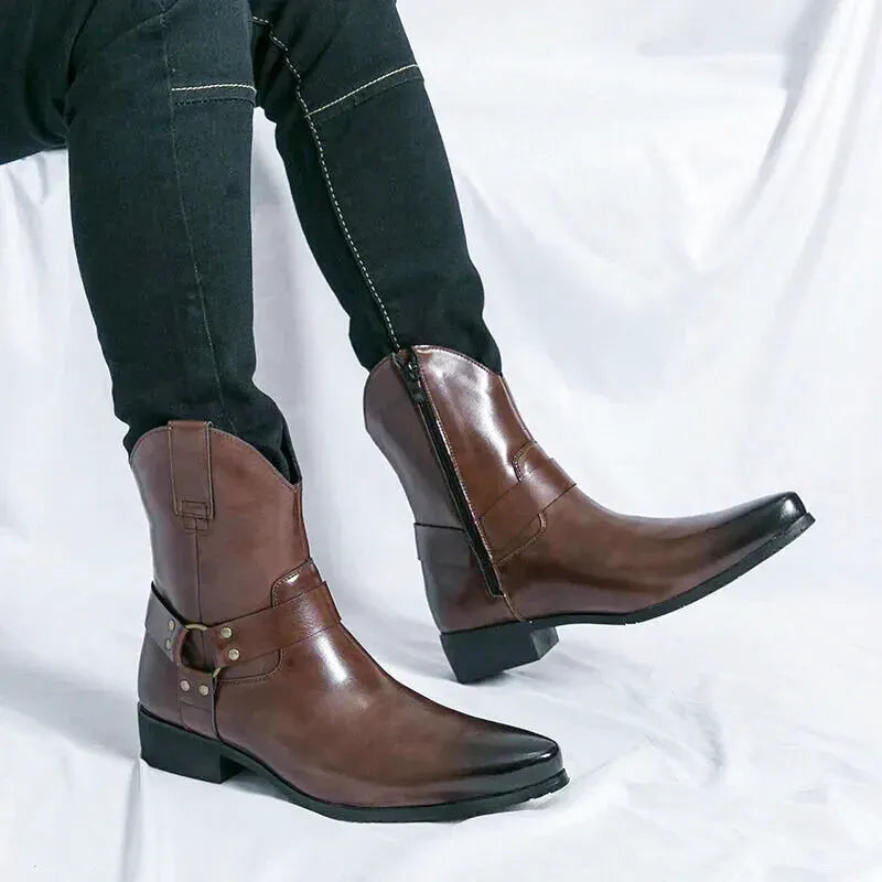 REMINGTON Mens Cowboy Boots - Yehaw | Brown - Yehaw