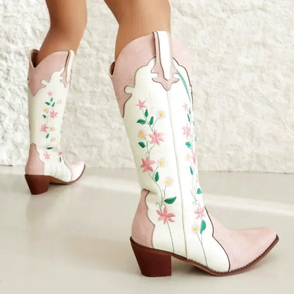 RIA Cowgirl Boots - Yehaw | Pink - Yehaw