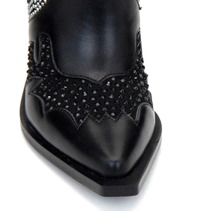 ROSA Cowgirl Boots - Shiny PU leather | Elegance & Stability - Yehaw