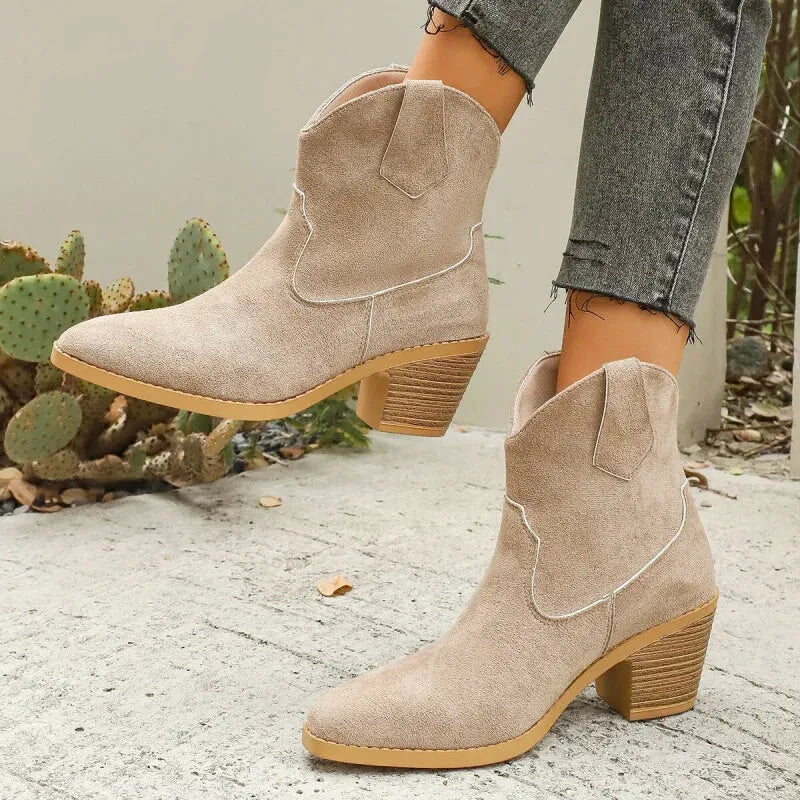 ROSIE Cowgirl Boots - Yehaw | Beige - Yehaw