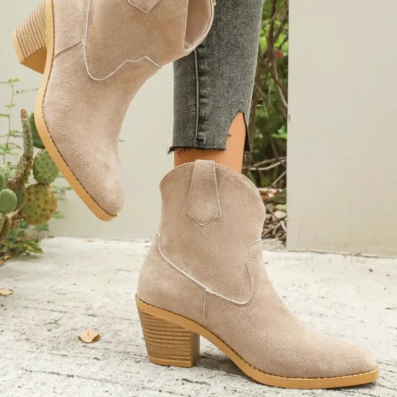 ROSIE Cowgirl Boots - Yehaw | Beige - Yehaw
