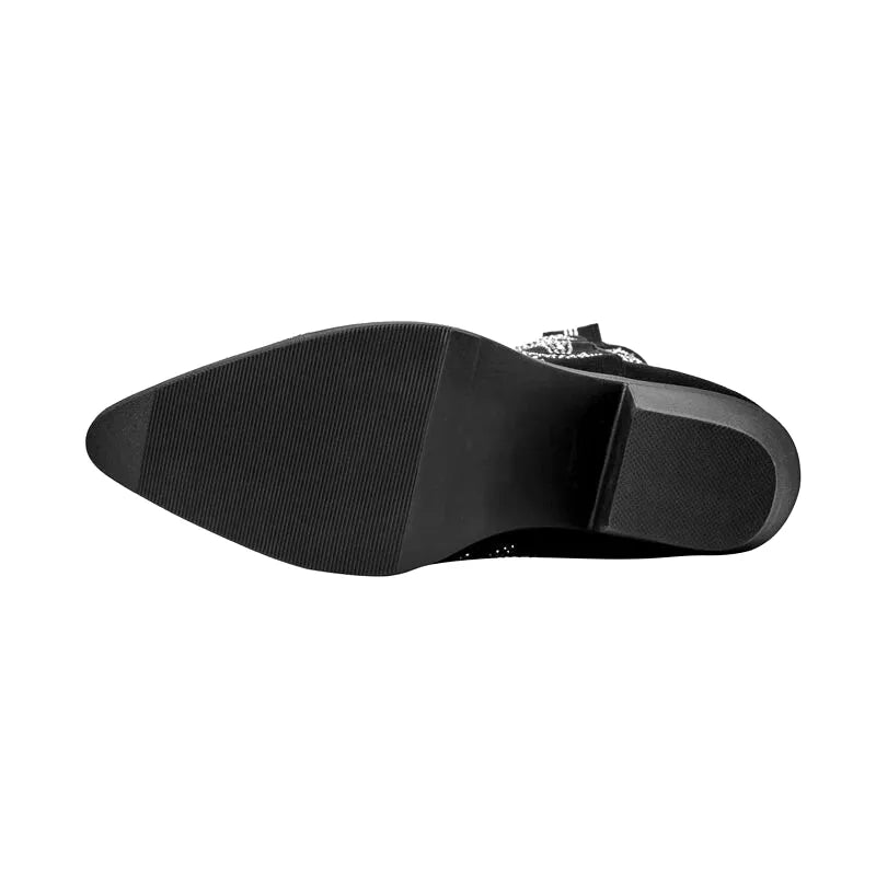 ROXY Cowgirl Boots - Shiny PU leather | Elegance & Stability - Yehaw