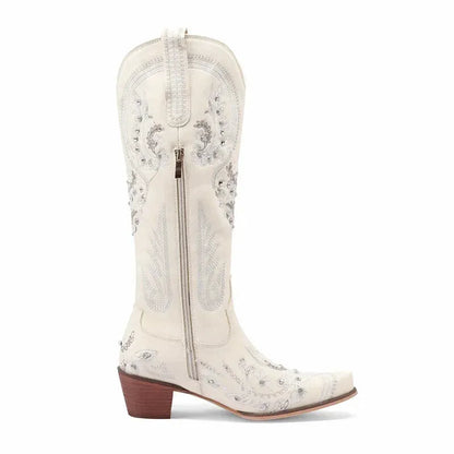 RUBY Cowgirl Boots - Yehaw | Beige - Yehaw