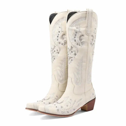 RUBY Cowgirl Boots - Yehaw | Beige - Yehaw