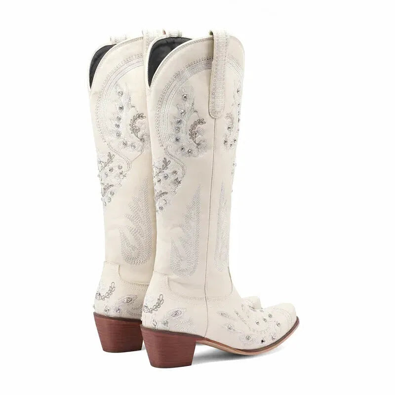RUBY Cowgirl Boots - Yehaw | Beige - Yehaw