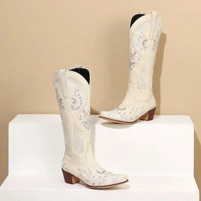 RUBY Cowgirl Boots - Yehaw | Beige - Yehaw