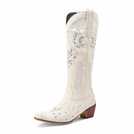 RUBY Cowgirl Boots - Yehaw | Beige - Yehaw 