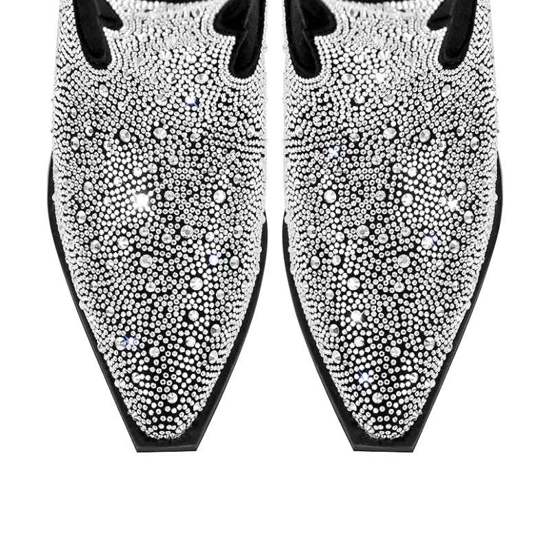 SADIE Cowgirl Boots - Shiny PU leather | Elegance & Stability - Yehaw