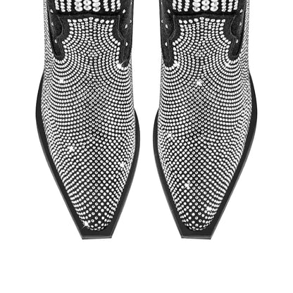 SADIE Cowgirl Boots - Shiny PU leather | Elegance & Stability - Yehaw