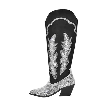 SADIE Cowgirl Boots - Yehaw | Shiny PU leather