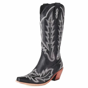 SALLY Cowgirl Boots - Yehaw | Black - Yehaw