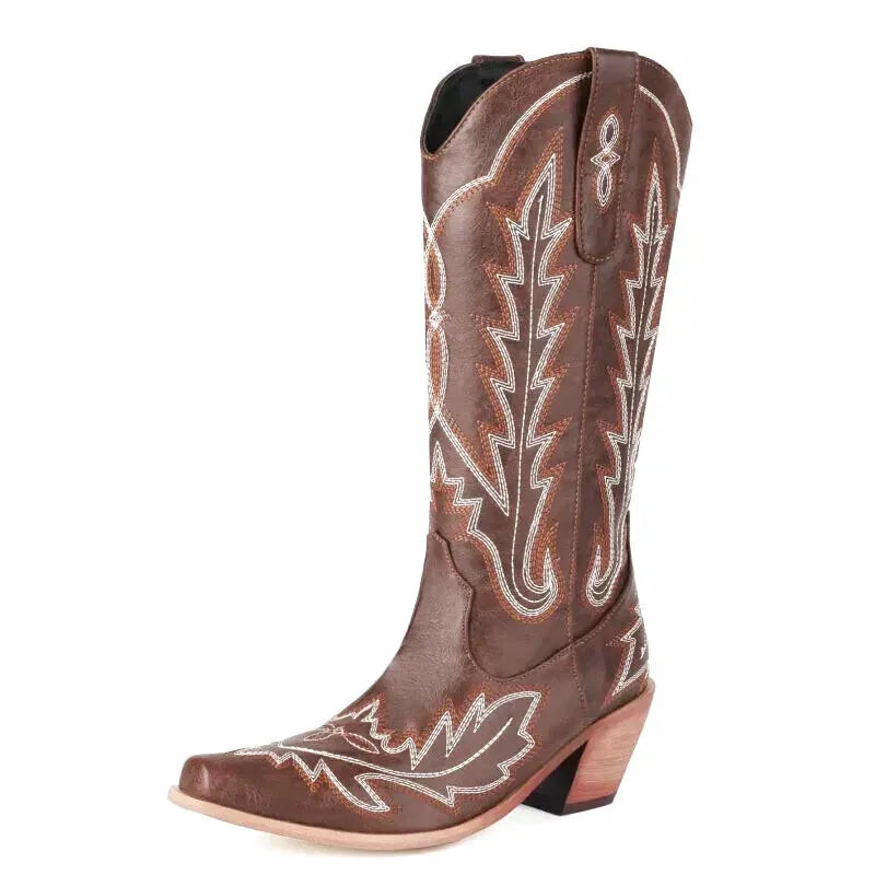 SALLY Cowgirl Boots - Yehaw | Brown - Yehaw