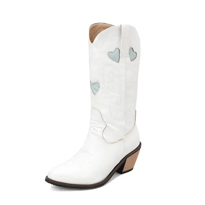 SALLY Cowgirl Boots - Resistant PU leather | Stand-Up Style - Yehaw