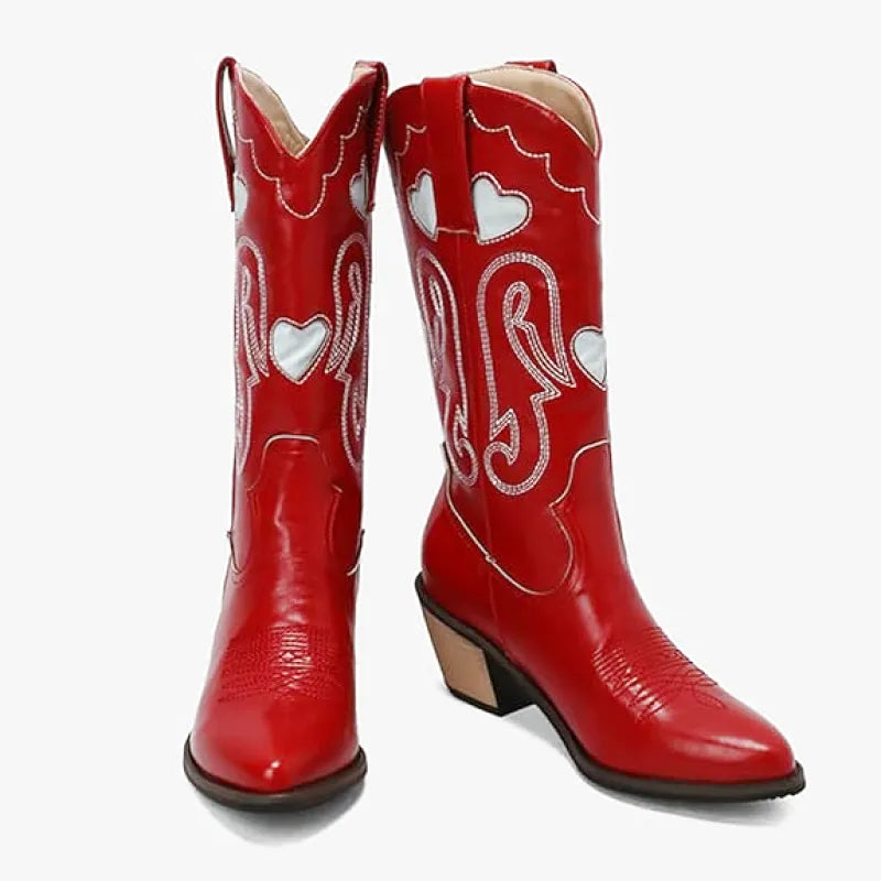 SALLY Cowgirl Boots - Resistant PU leather | Stand-Up Style - Yehaw