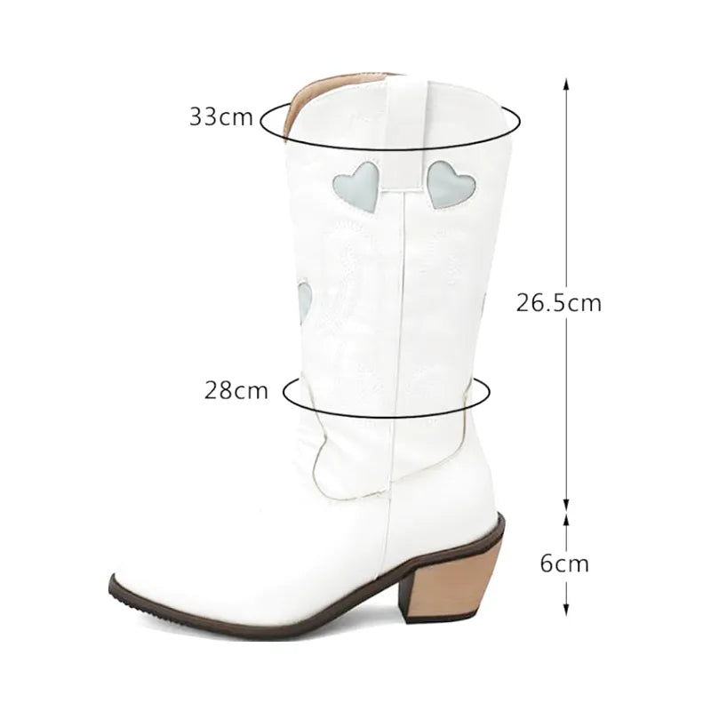 SALLY Cowgirl Boots - Resistant PU leather | Stand-Up Style - Yehaw