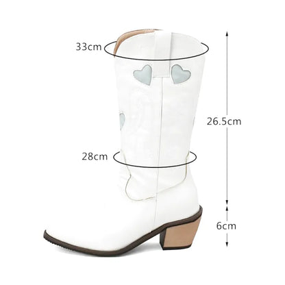 SALLY Cowgirl Boots - Resistant PU leather | Stand-Up Style - Yehaw