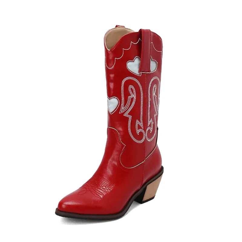 SALLY Cowgirl Boots - Resistant PU leather | Stand-Up Style - Yehaw