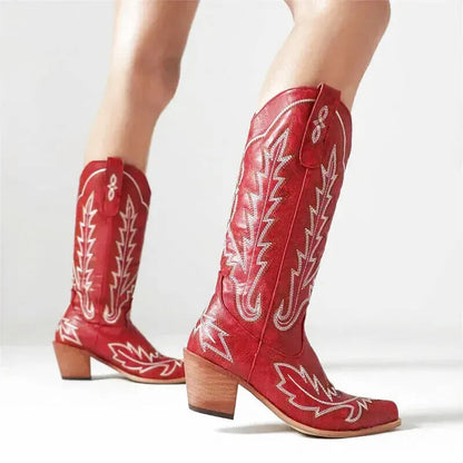 SALLY Cowgirl Boots - Yehaw | Red - Yehaw