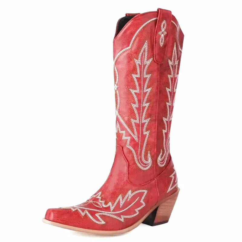 SALLY Cowgirl Boots - Yehaw | Red - Yehaw