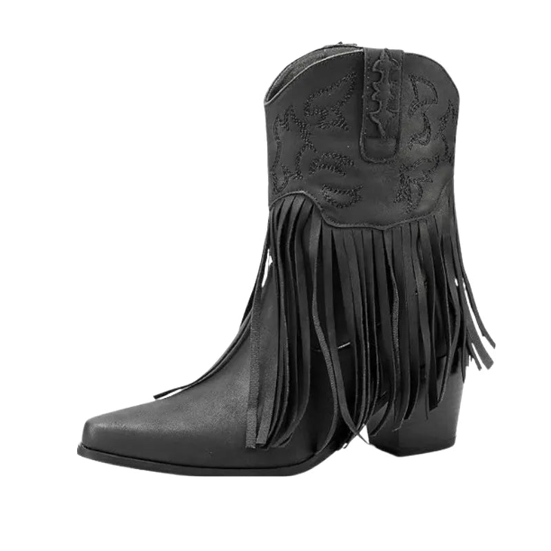 SAVANNAH Cowgirl Boots Fringe - Soft lining | Elegance & Stability - Yehaw