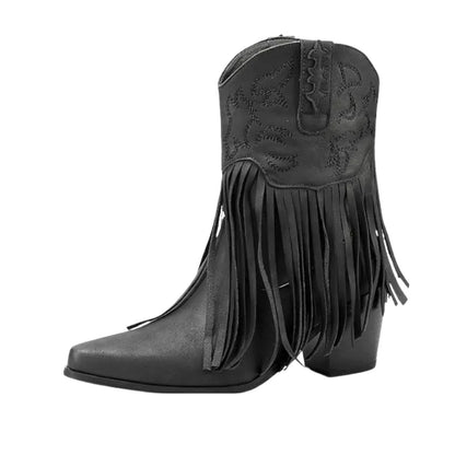 SAVANNAH Cowgirl Boots Fringe - Soft lining | Elegance & Stability - Yehaw