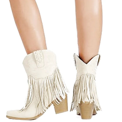 SAVANNAH Cowgirl Boots Fringe - Soft lining | Elegance & Stability - Yehaw
