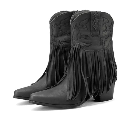 SAVANNAH Cowgirl Boots Fringe - Soft lining | Elegance & Stability - Yehaw