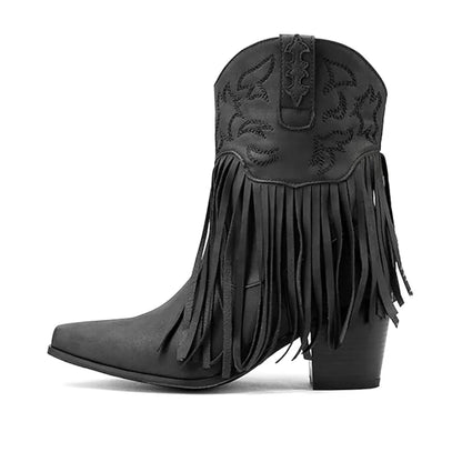 SAVANNAH Cowgirl Boots Fringe - Soft lining | Elegance & Stability - Yehaw