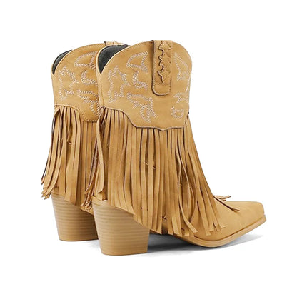 SAVANNAH Cowgirl Boots Fringe - Soft lining | Elegance & Stability - Yehaw