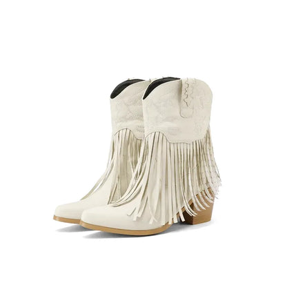 SAVANNAH Cowgirl Boots Fringe - Soft lining | Elegance & Stability - Yehaw