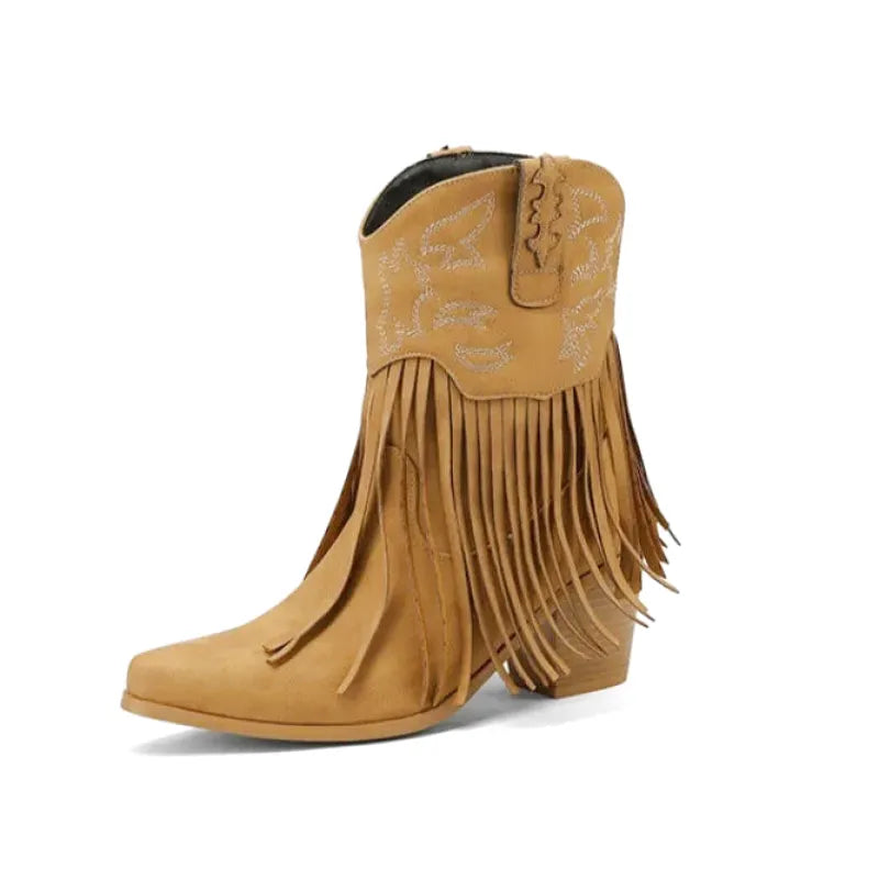 SAVANNAH Cowgirl Boots Fringe - Soft lining | Elegance & Stability - Yehaw