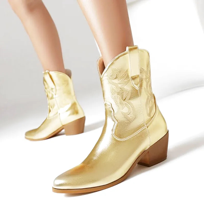 SHIRLEY Cowgirl Boots - Pointed toe | Elegance & Stability - Yehaw