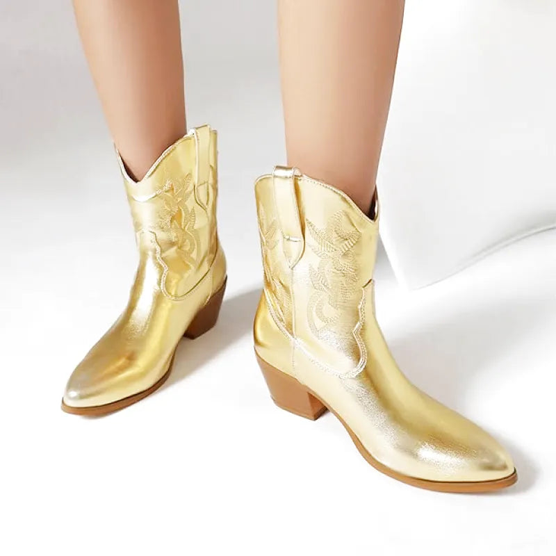SHIRLEY Cowgirl Boots - Pointed toe | Elegance & Stability - Yehaw