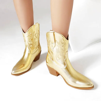 SHIRLEY Cowgirl Boots - Pointed toe | Elegance & Stability - Yehaw