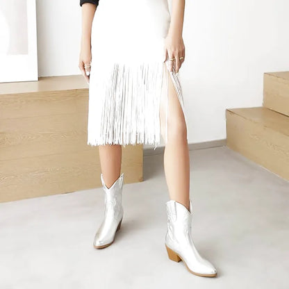 SHIRLEY Cowgirl Boots - Pointed toe | Elegance & Stability - Yehaw