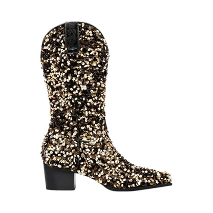 SHONA Cowgirl Boots Glitter – Soft lining | Style & Attitude - Yehaw