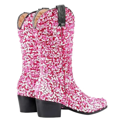 SHONA Cowgirl Boots Glitter – Soft lining | Style & Attitude - Yehaw