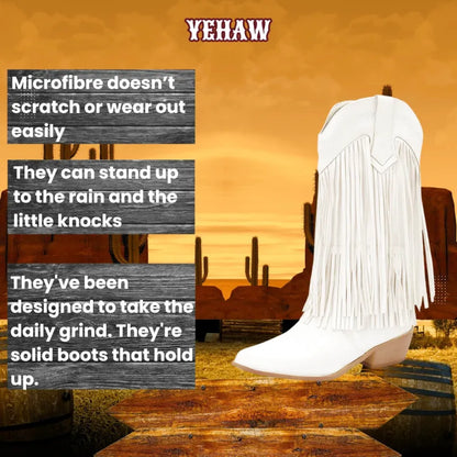 SKYE Cowgirl Boots Fringe - Yehaw