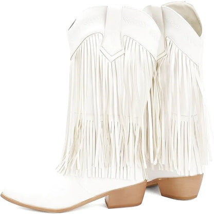 SKYE Cowgirl Boots Fringe - Soft lining | Elegance & Stability - Yehaw