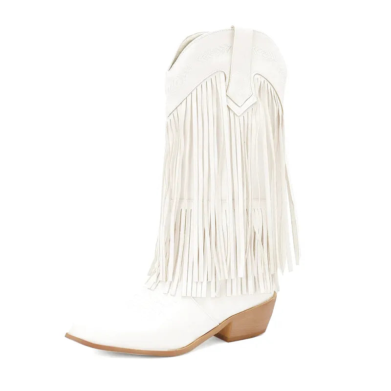 SKYE Cowgirl Boots Fringe - Soft lining | Elegance & Stability - Yehaw