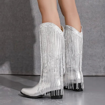 TAMMIE Cowgirl Boots Fringe - Cuban Heel | Top of the range comfort - Yehaw