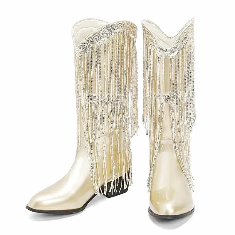 TAMMIE Cowgirl Boots - Yehaw | Gold - Yehaw